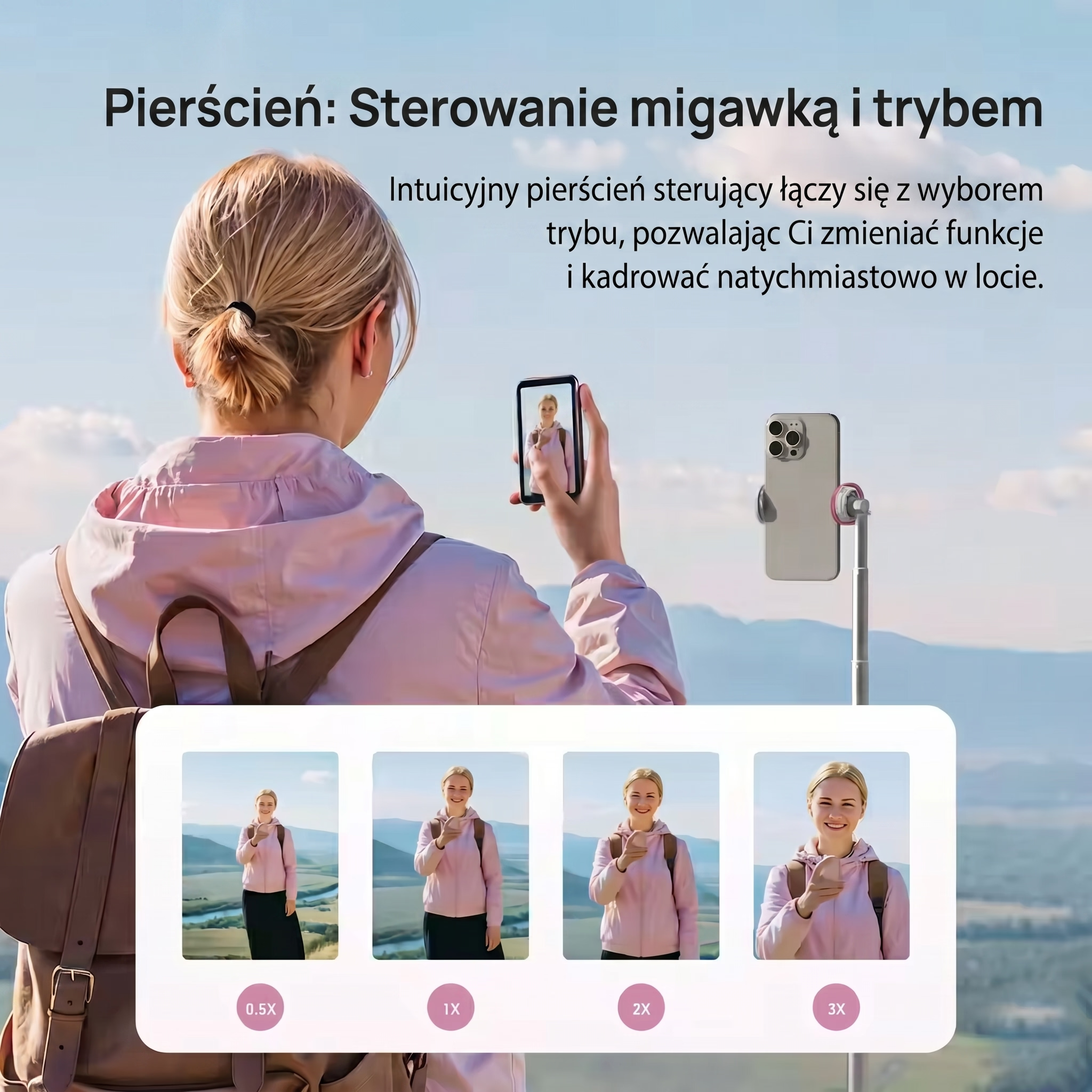 KLYP - Magnetyczny Ekran Selfie | Filmuj siebie w HD